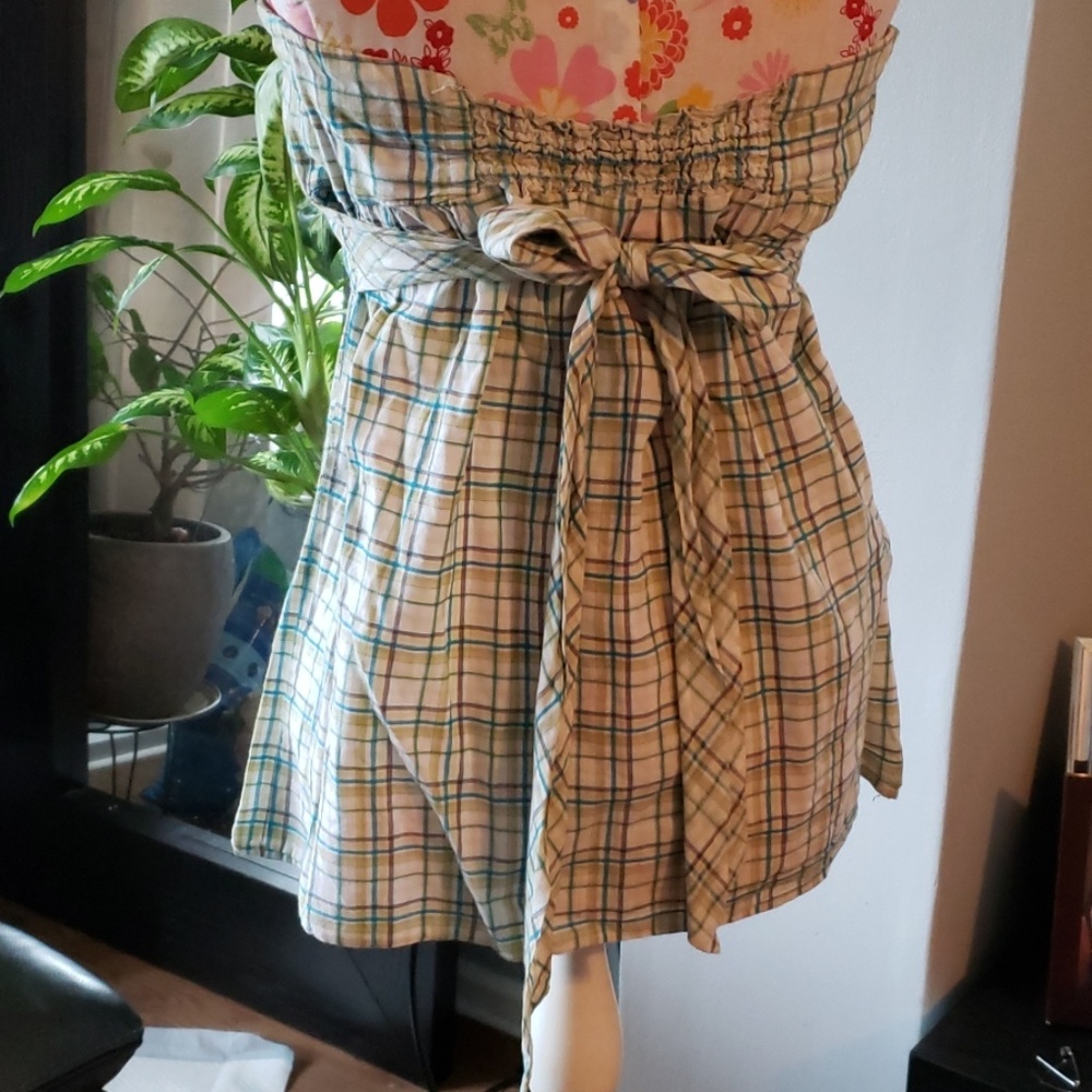 Multi color strapless top - Picture 4 of 6